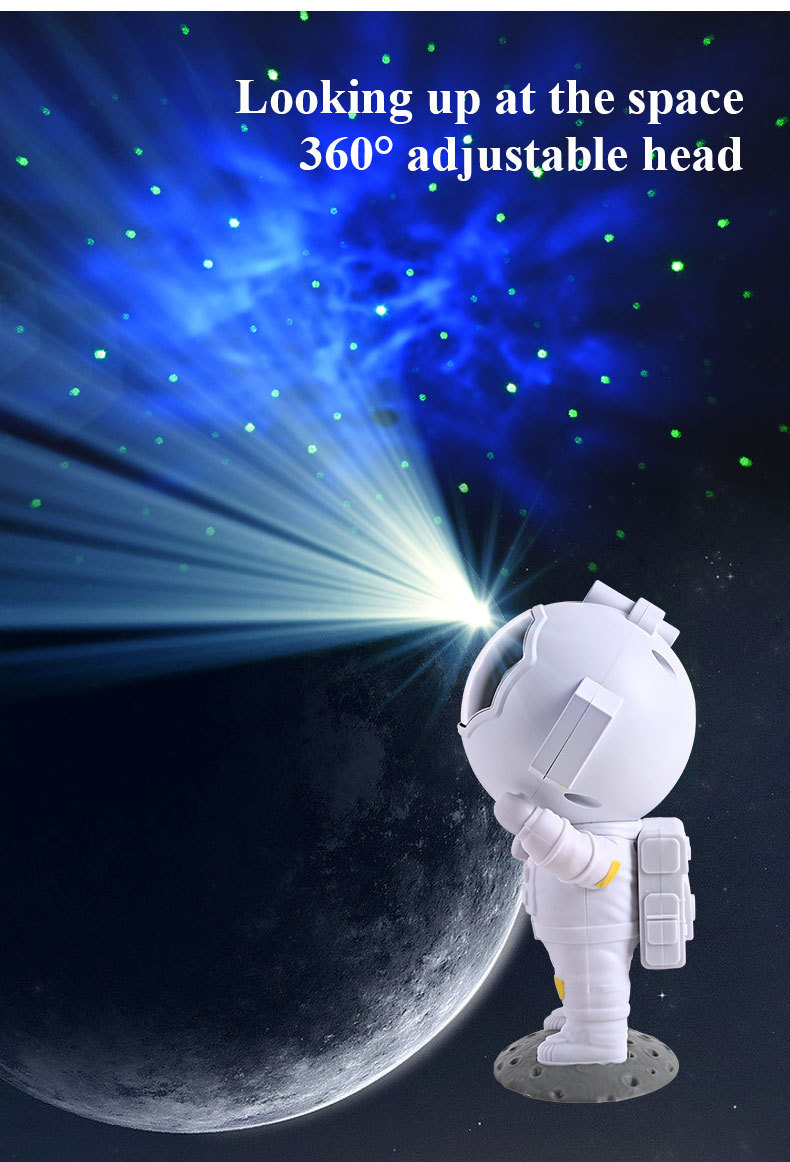 Galaxy Star Projector — Astronaut Night Light for Bedroom | USB Powered - Image 7