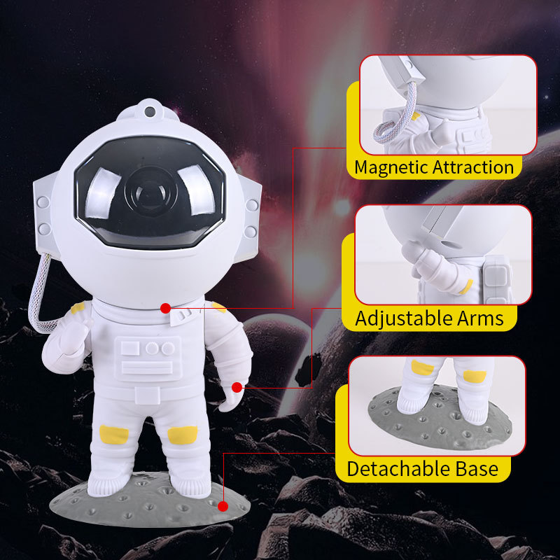 Galaxy Star Projector — Astronaut Night Light for Bedroom | USB Powered - Image 9
