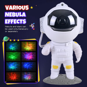 Galaxy Star Projector — Astronaut Night Light for Bedroom | USB Powered