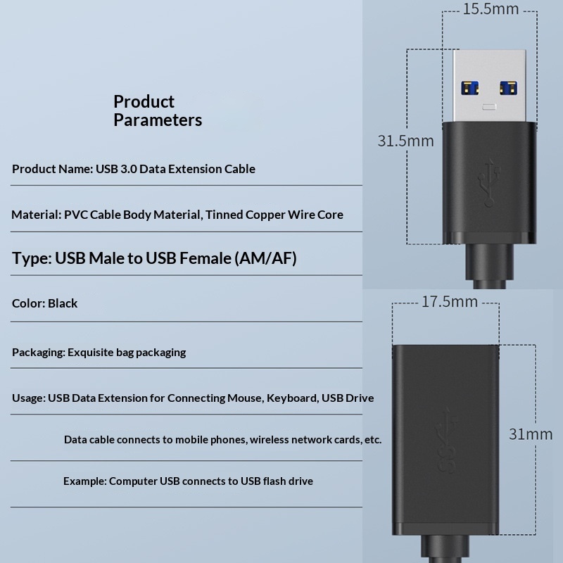 2M USB Extension Cable — Perfect for Galaxy Star Projector - Image 3